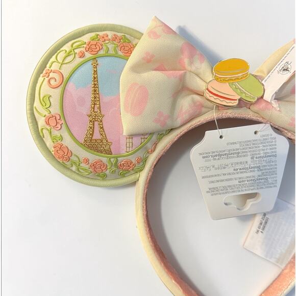 2025 Disney Parks Epcot France Pavilion Macaron Minnie Ears Headband NWT main image 4